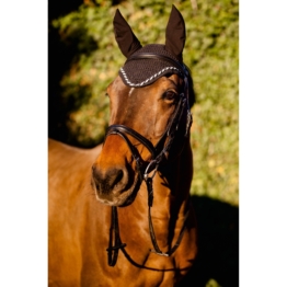 Fliegenhaube Classic für Pferde, schwarz