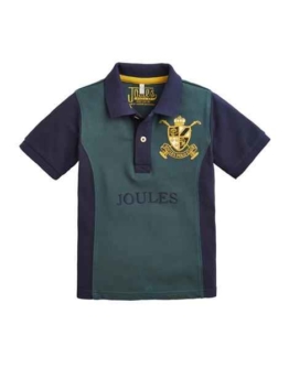 Joules Older Harry Branded Polo Shirt Dark Emerald